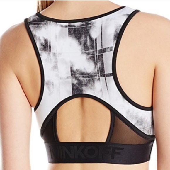 rebecca minkoff // marble print mesh sports bra - Picture 4 of 4